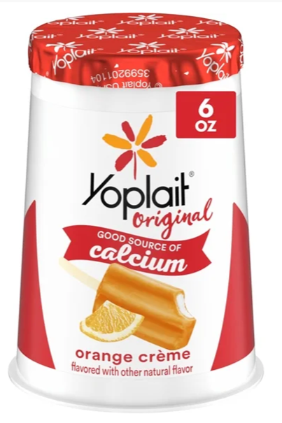 (image for) Yogurt Low Fat Orange Cream 6oz AF Req